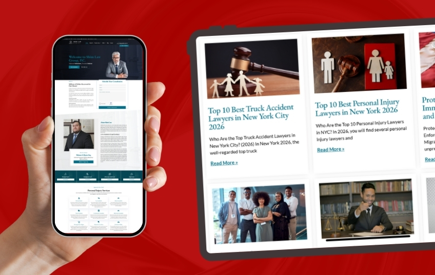 Law firm SEO case study showing website traffic and lead growth results